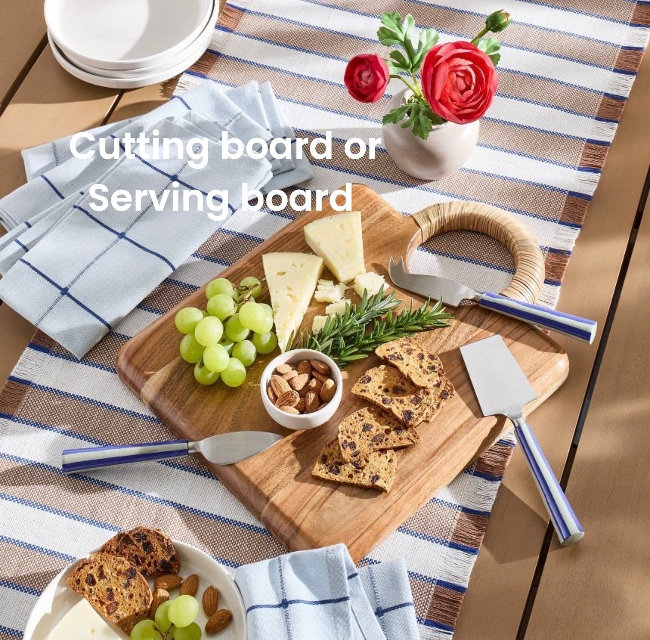 This thick board with wrapped handle is prefers a serving board or as a pretty cutting board 
@Target

#LTKmorningroutine #LTKHome #LTKmomlife