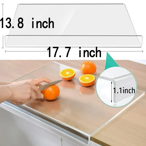 VUOHOEG acrylic cutting board, 17.7X13.8 Inch Large Non-Slip Cutting Board for Kitchen Countertop... | Walmart (US)