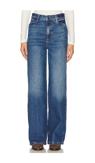 Favorite Daughter Mischa Super High Rise Wide Leg in Blue. - size 25 | Revolve Clothing (Global)