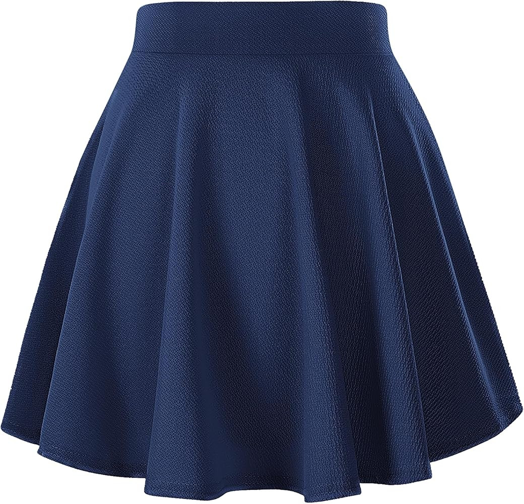 Urban CoCo Women's Basic Versatile Stretchy Flared Casual Mini Skater Skirt | Amazon (US)