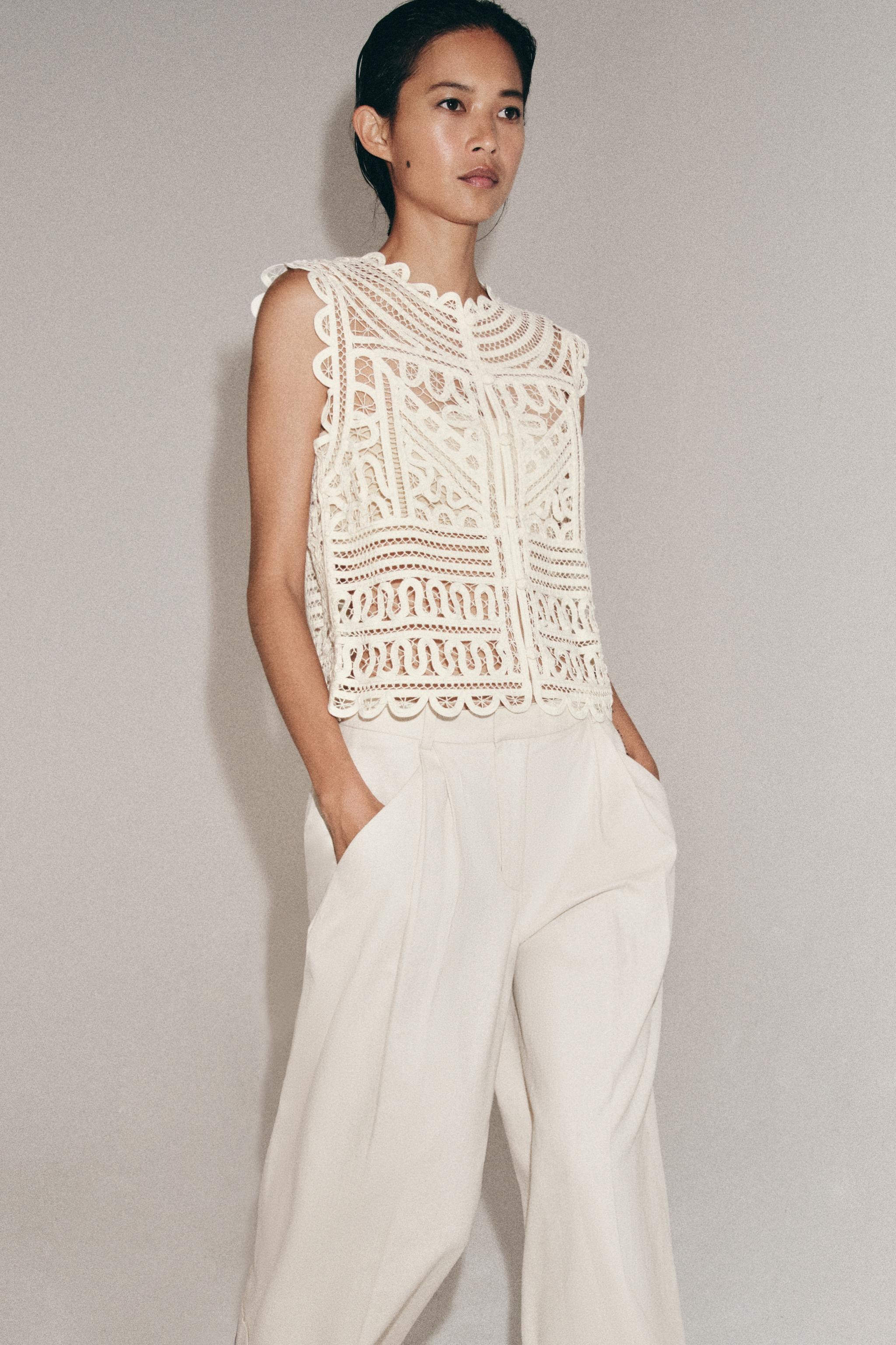 ZW COLLECTION CROCHET BLOUSE | Zara US