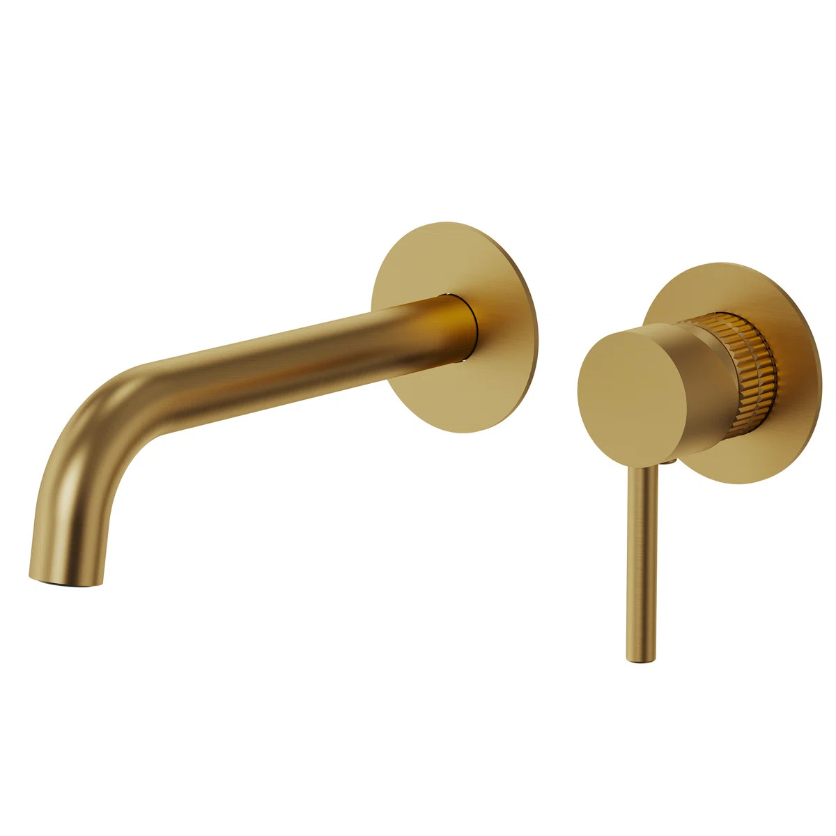 EVERSTEIN Wall Mounted Bathroom Faucet, Single-handle Bathroom Sink Faucet with Drain Assembly | ... | Wayfair North America