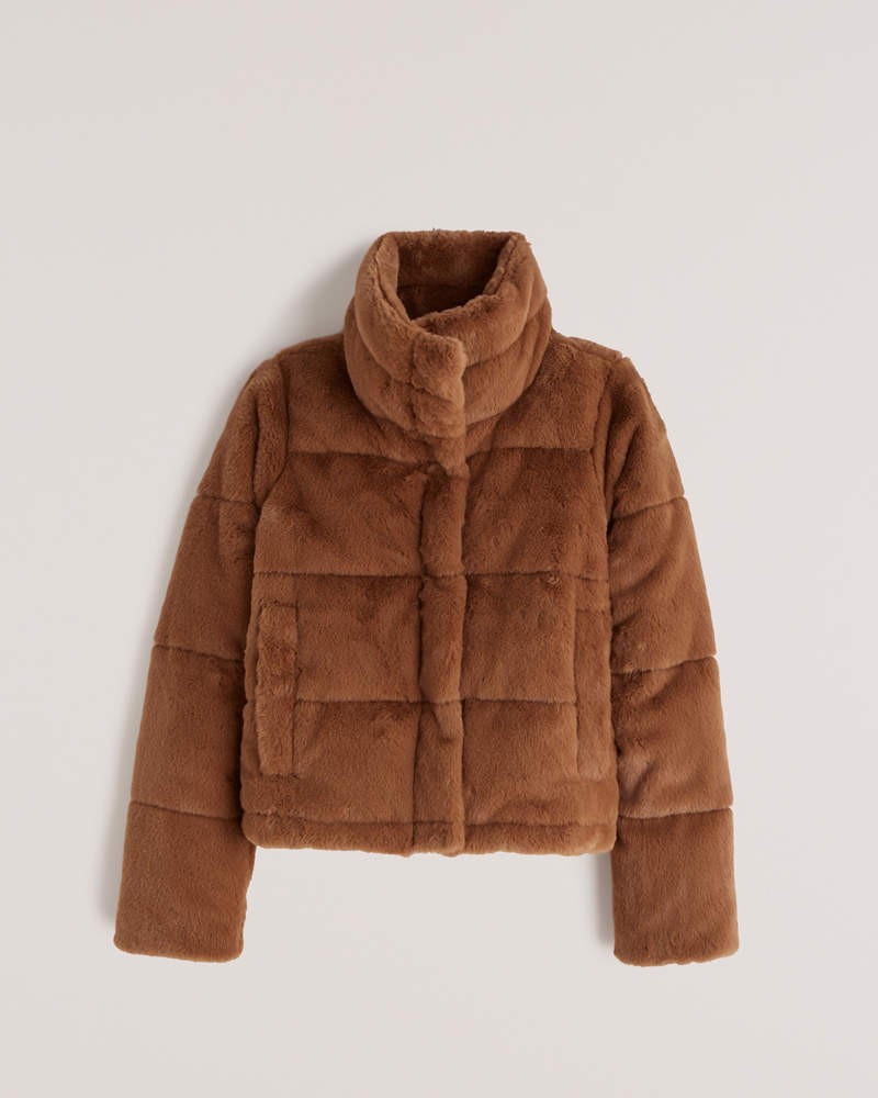 Faux Fur Mini Puffer | Abercrombie & Fitch (US)