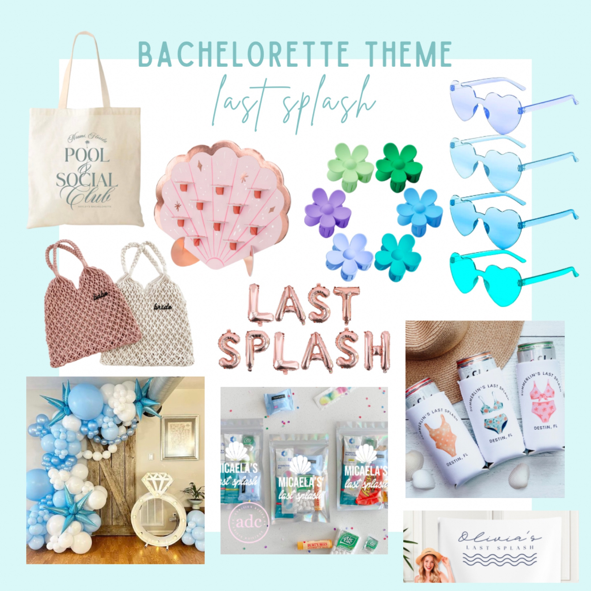 LAST SPLASH BACH decor & favors 🐚🏝️🍾

Bachelorette party theme, bachelorette party ideas, bachelorette party decor, last splash bachelorette party

#LTKwedding #LTKtravel #LTKunder50