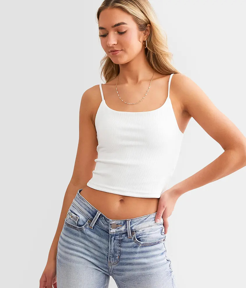 Cropped Shaping & Smoothing Tank Top | Buckle