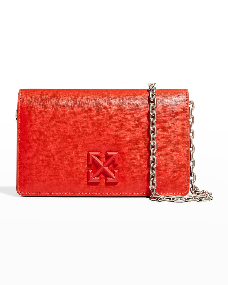 Off-White Jitney 0.5 Saffiano Leather Crossbody Bag | Neiman Marcus