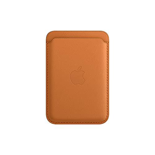 Apple Leather Wallet with MagSafe (for iPhone) - Now with Find My Support - Golden Brown | Amazon (US)