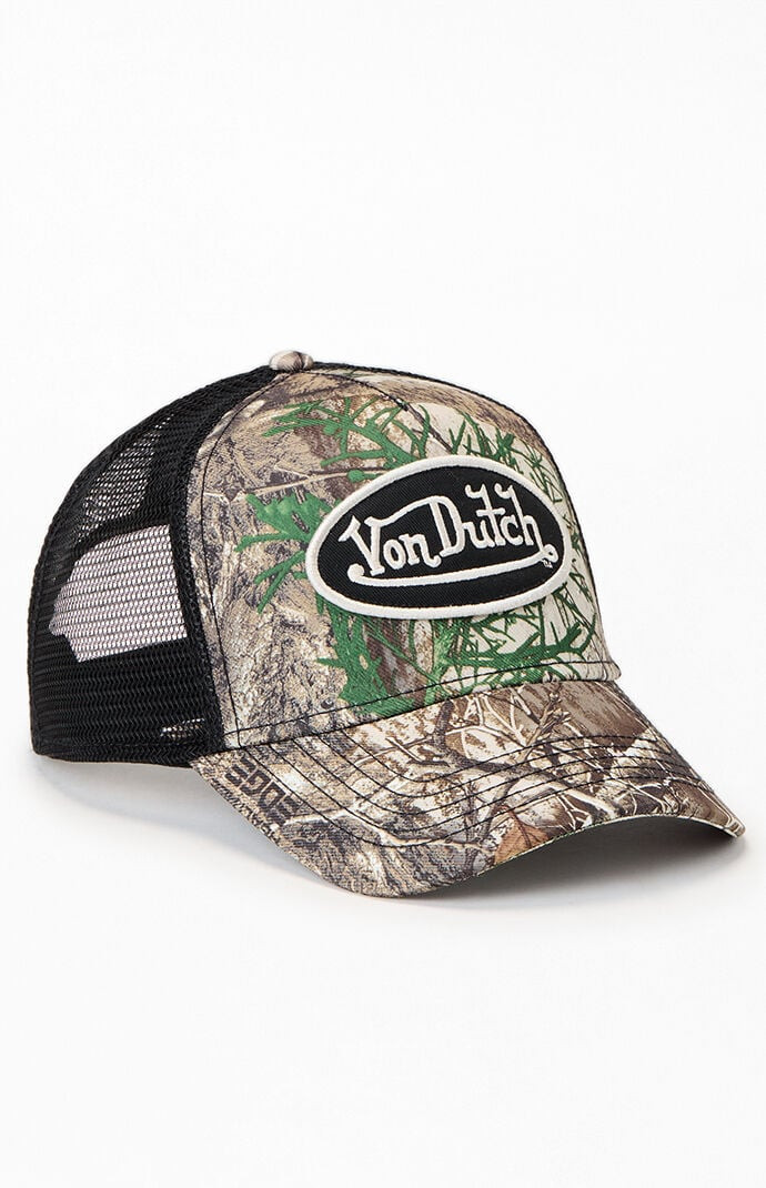 Von Dutch Realtree Edge Trucker Hat in Brown | PacSun