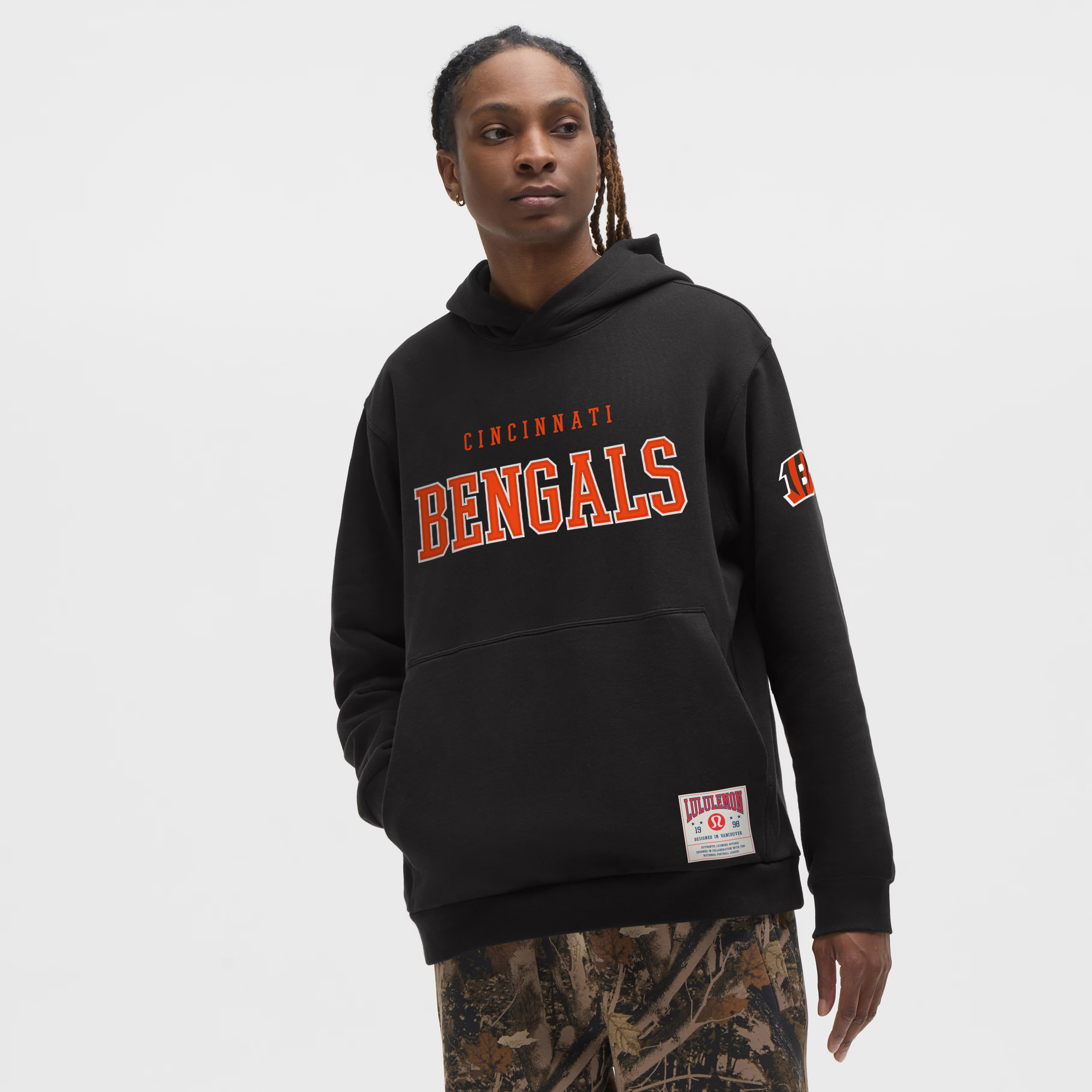 Cincinnati Bengals lululemon Steady State Pullover Hoodie - Black | Fanatics
