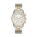 Michael Kors Women's Ritz Stainless Steel Watch With Crystal Topring | Amazon (US)