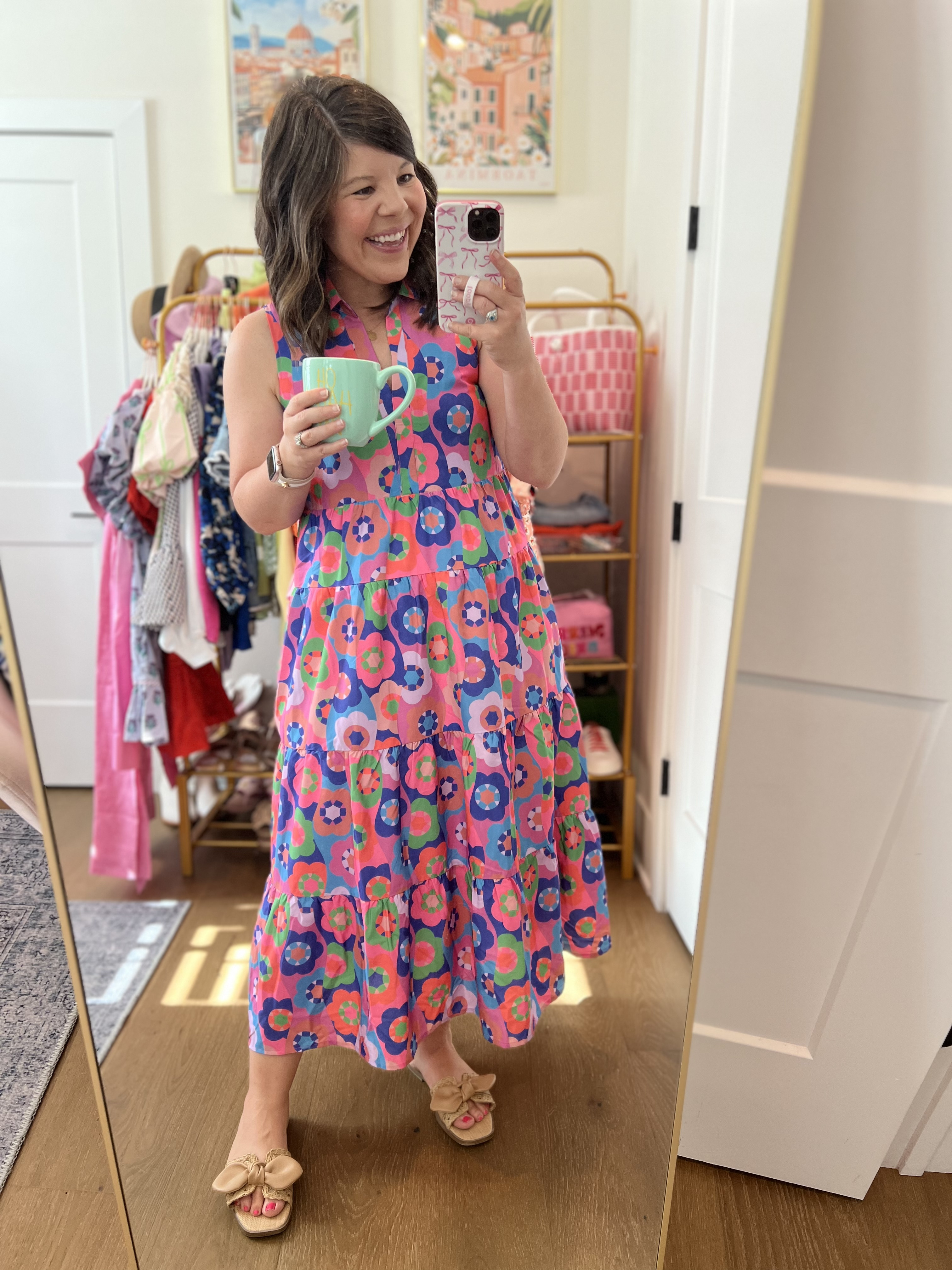 What I wore to work from home: summer midi dress. Wearing size small (tts)

#LTKSeasonal #LTKWorkwear #LTKFindsUnder100