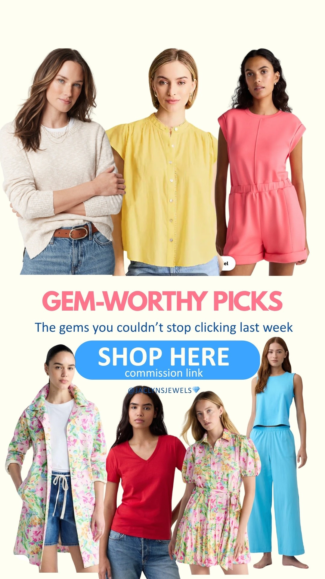 The items you loved most last week!
J.Crew Factory beach sweater
J.Jill top
Walmart romper
Walmart floral jacket
Gap Factory v neck tee
Walmart floral dress
Gap factory cropped pants

#LTKOver40 #LTKPlusSize #LTKPetite