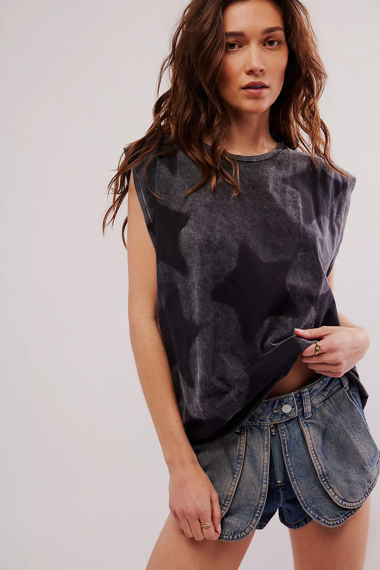 OneTeaspoon Star Dust Oversized Tank | Free People (Global - UK&FR Excluded)
