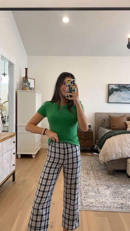 I love these plain basic tees!! They are so easy to style!! Also- these pants have been a fav of mine for a couple years!