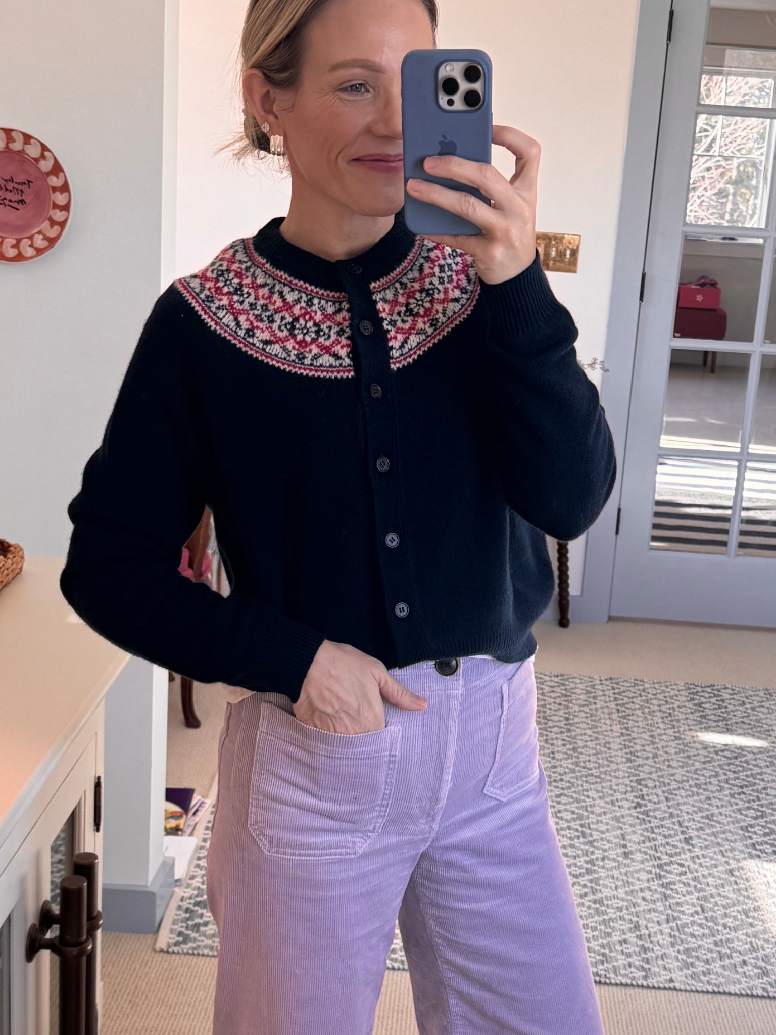 Wearing regular size small in cardigan & favorite white tee, wearing my regular size standard length in Anthro colette corduroy so they're a longer crop (5'3"), boots are very comfortable & true to size now 50% off, eby underwear buy one get one free (NO LIMIT!), merit flush balm on cheeks/lips in color LeBonBon 20% off, favorite everyday socks & earrings lately ~ xo, Claire

#LTKSaleAlert #LTKHoliday #LTKFindsUnder100