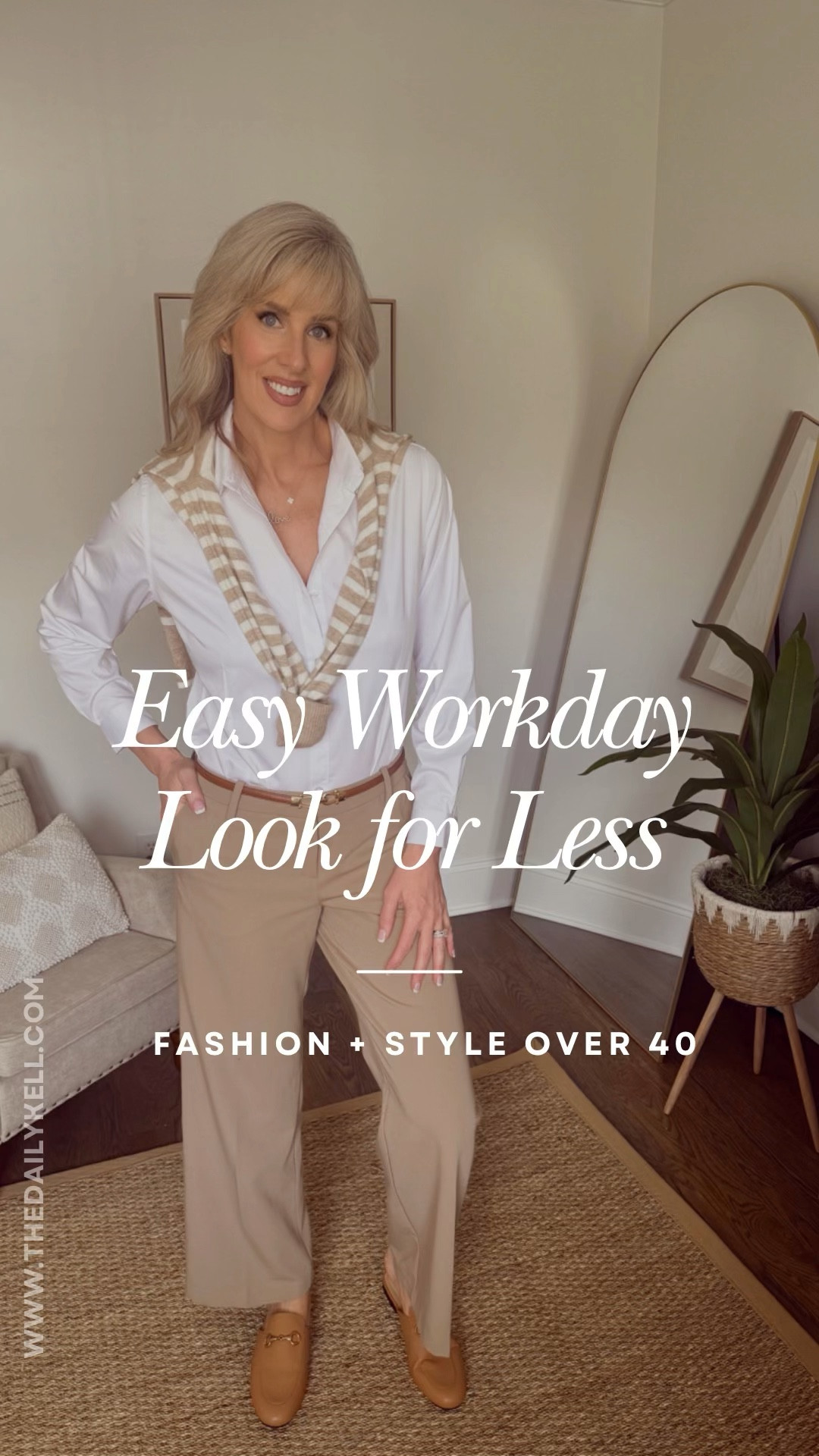 This workday look is so good and so affordable.  Everything is under $50. 

My trousers are out of stock but I’ve tagged the same pair just with a different back pocket.  Wearing size small in bodysuit, size 6 in trousers. 

#LTKfindsunder50 #LTKworkwear #LTKVideo