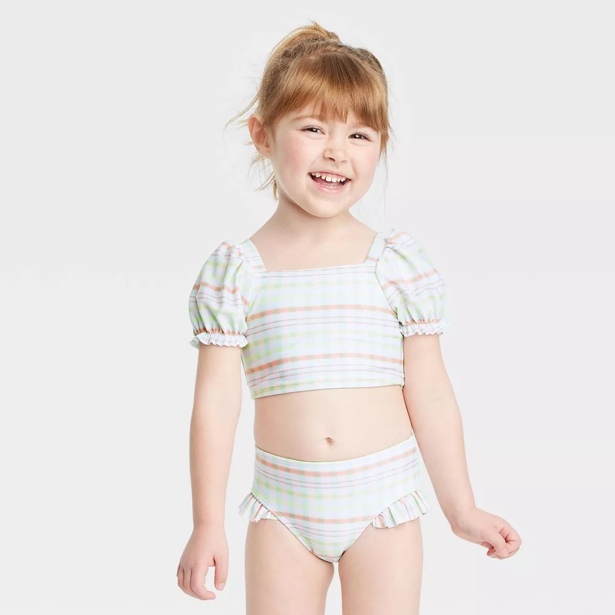 Toddler Girls' 2pc Plaid Bikini Set - Cat & Jack™ | Target