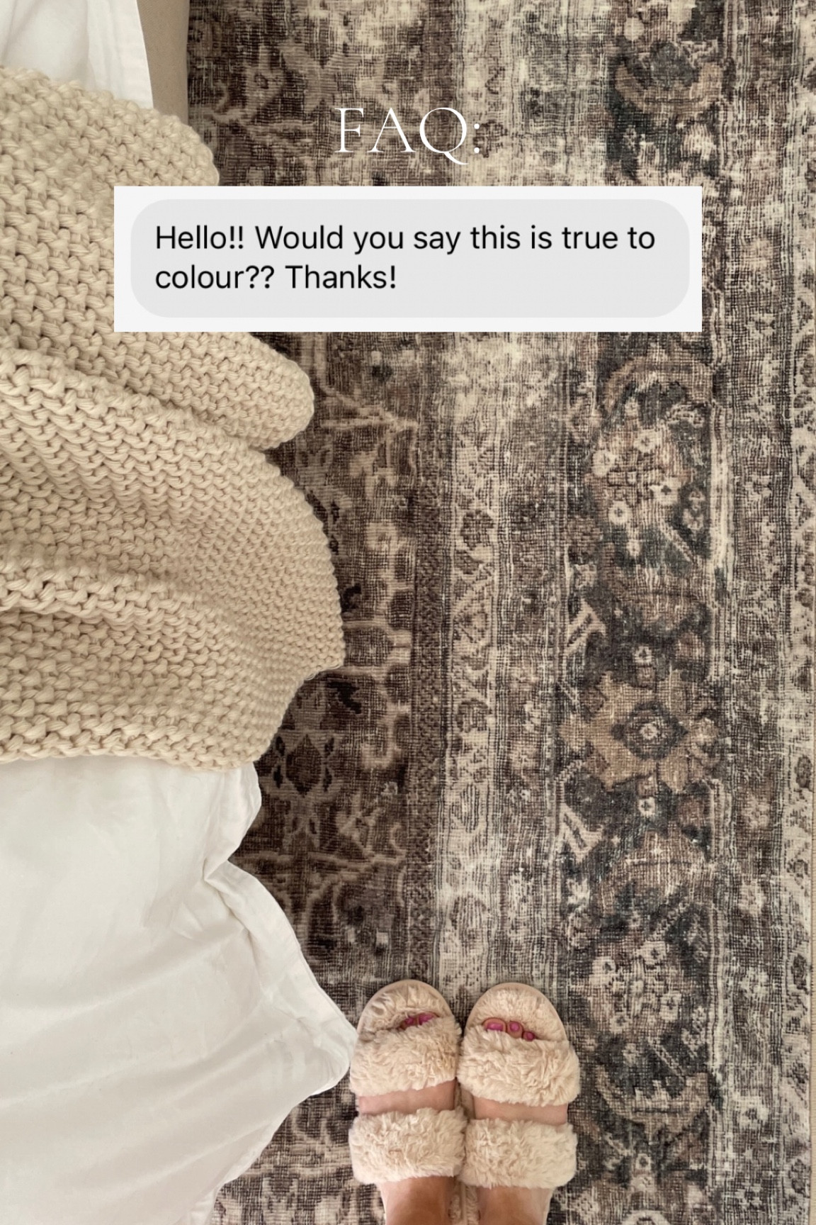 There is no filter here! The colors of my Magnolia Home x Loloi area rug are gorgeous and do change in the sunlight, but this photo feels pretty close to its “baseline” 

My rug is also on sale today! Lowest price in 30 days! 

#LTKsalealert #LTKhome #LTKFind