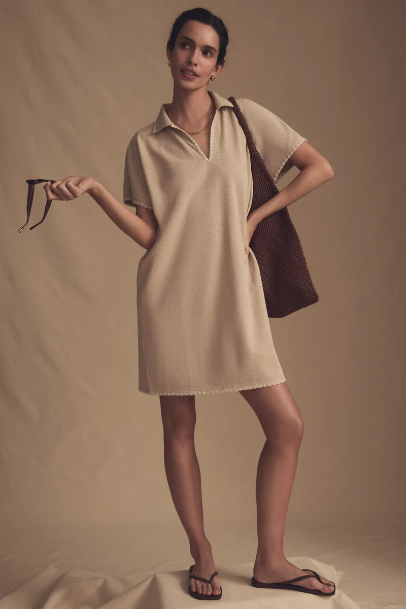 Sandstone Pique Melissa Mini Dress | Tuckernuck (US)