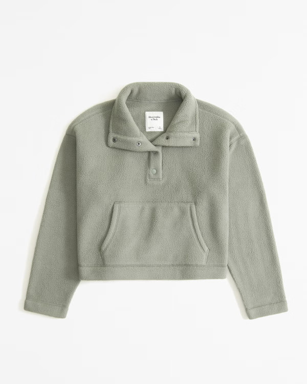 Everyday Sherpa Mini Half-Snap | Abercrombie & Fitch (US)