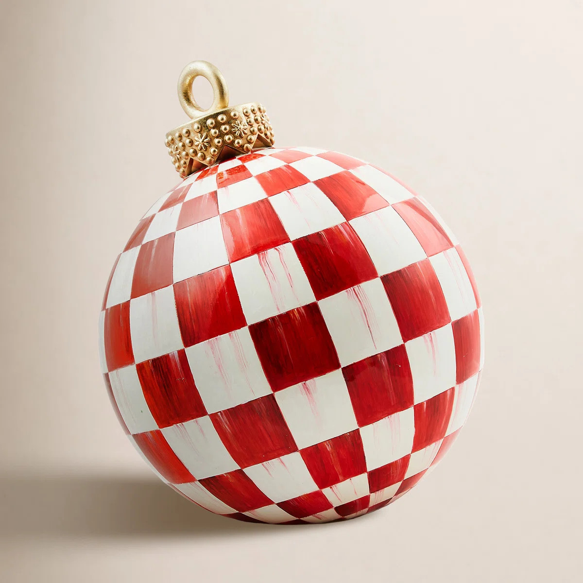 Red Check Tabletop Ornament | Wayfair North America