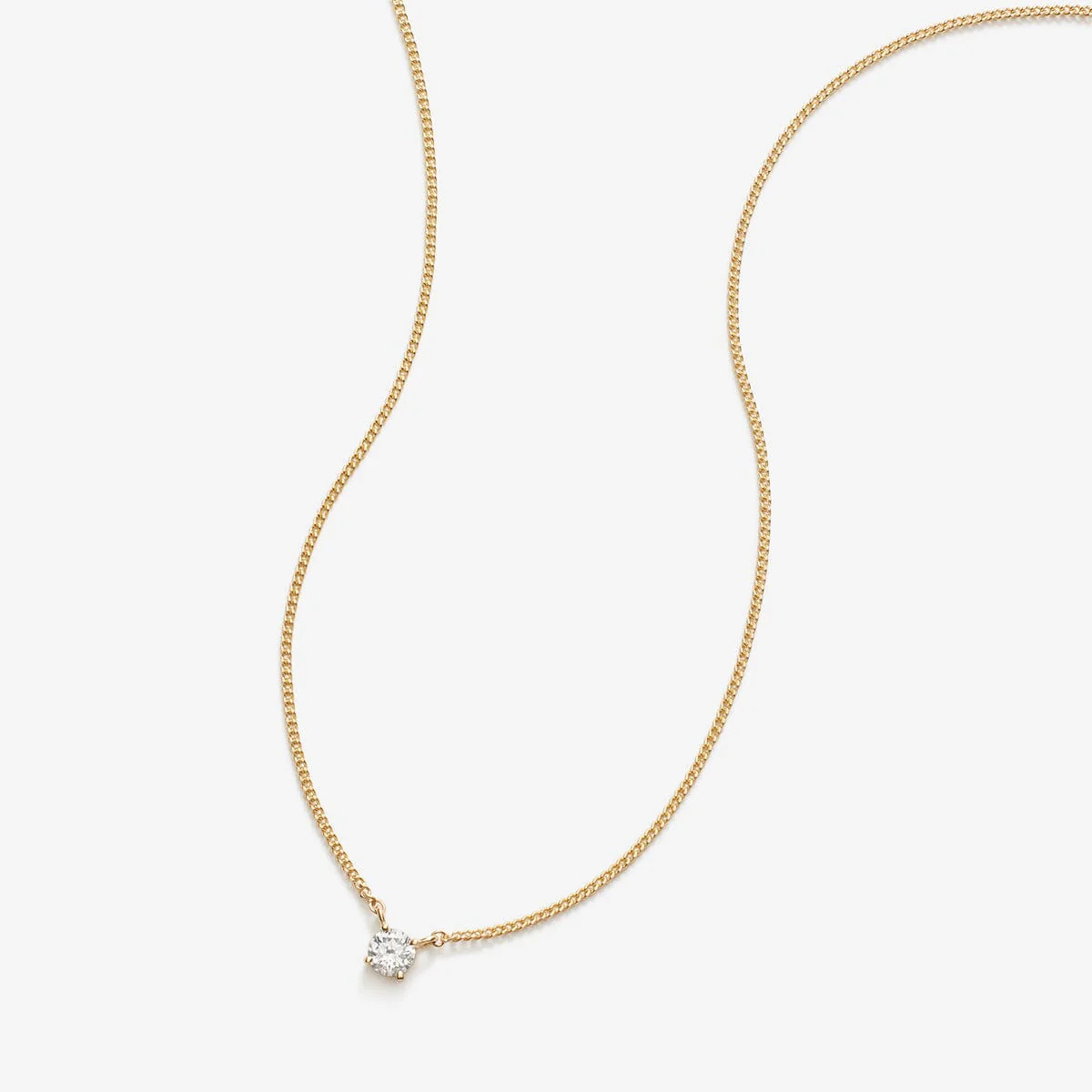 Knoxx round diamond necklace | Adornmonde
