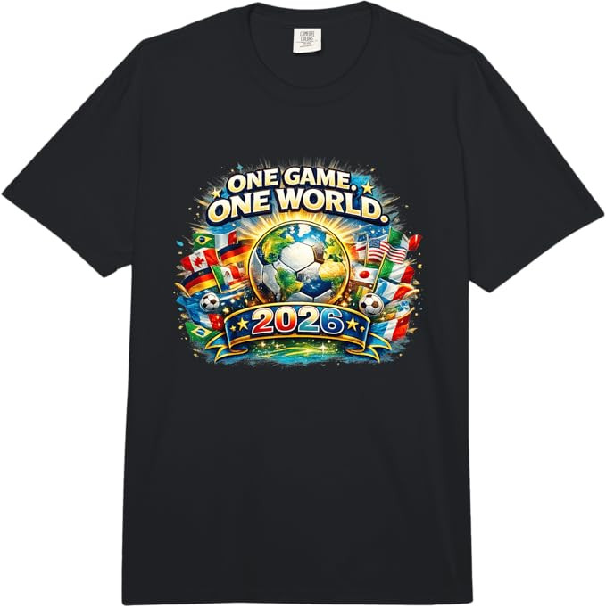 Global Soccer Fest 2026 North America Tour USA Canada Mexico Comfort Colors Adult Heavyweight T-S... | Amazon (US)