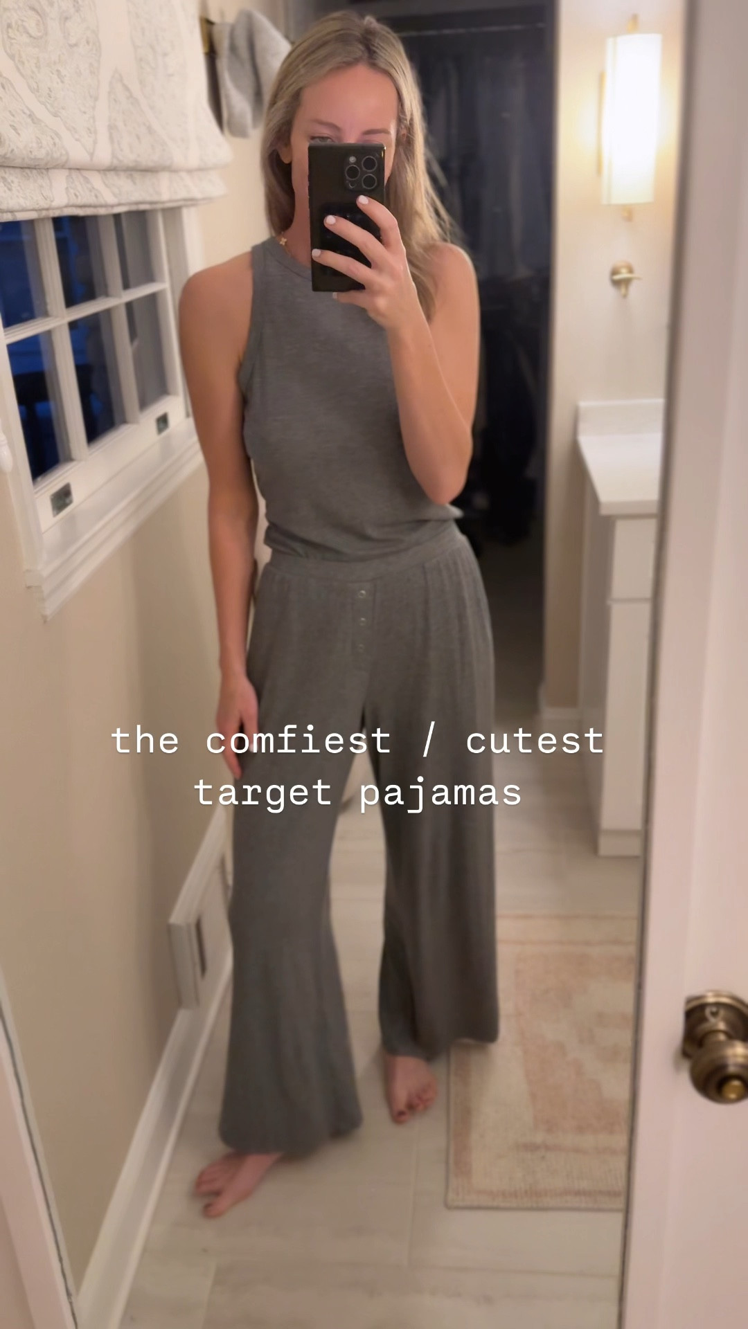 Seriously good!! Love the soft point Elle fabric and the fit on pants! Drapey and flattering. Top didn’t stretch out at night. Size small! 

#LTKFindsUnder50