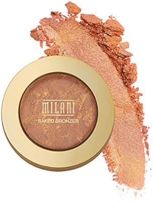 Milani Baked Bronzer - Glow, Cruelty-Free Shimmer Bronzing Powder to Use For Contour Makeup, High... | Amazon (US)