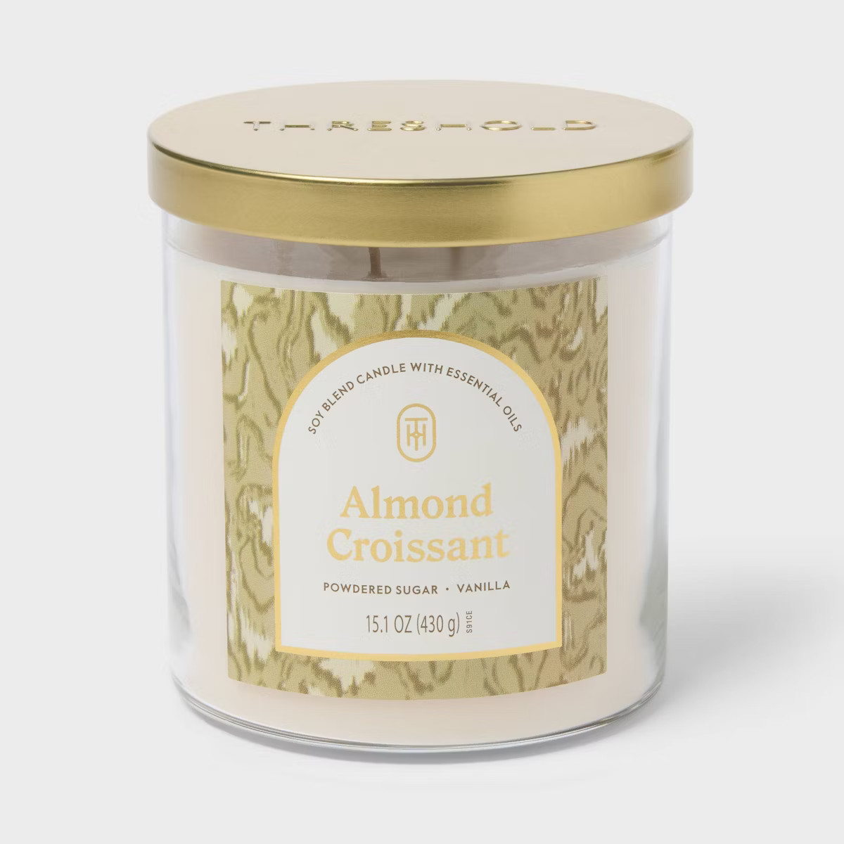 2 Wick 15.1oz Lidded Jar Candle Almond Croissant - Threshold™ | Target