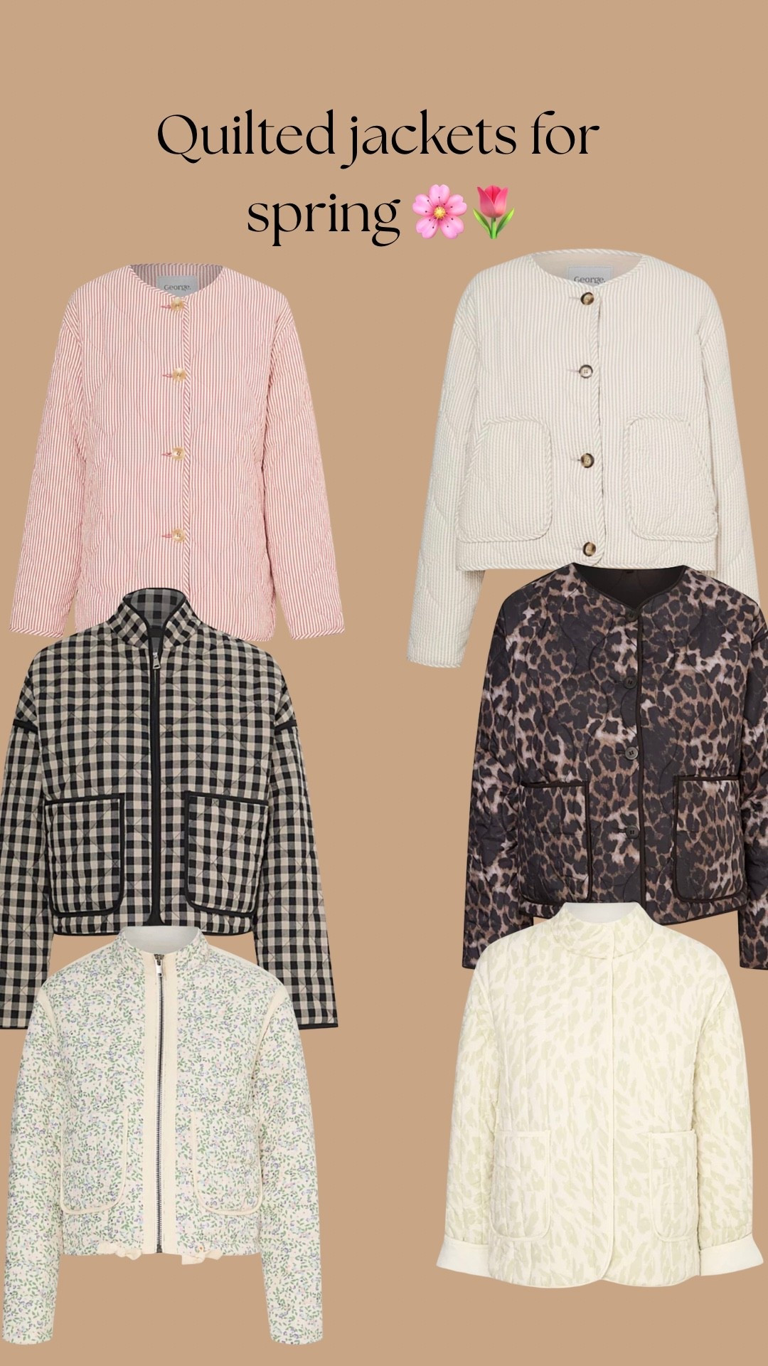 Quilted jackets for spring 🌸