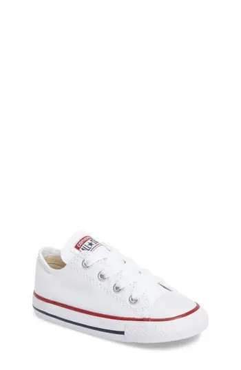 Infant Converse Chuck Taylor Low Top Sneaker, Size 3 M - White | Nordstrom