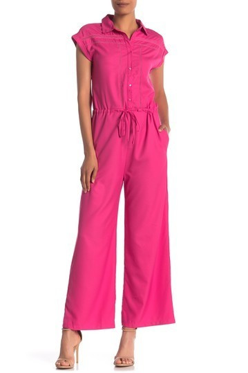 ONE ONE SIX | Short Sleeve Front Button Jumpsuit | Nordstrom Rack | Nordstrom Rack