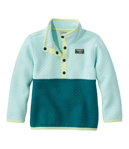 Infants' and Toddlers' Quilted Quarter-Snap Pullover, Colorblock | L.L. Bean