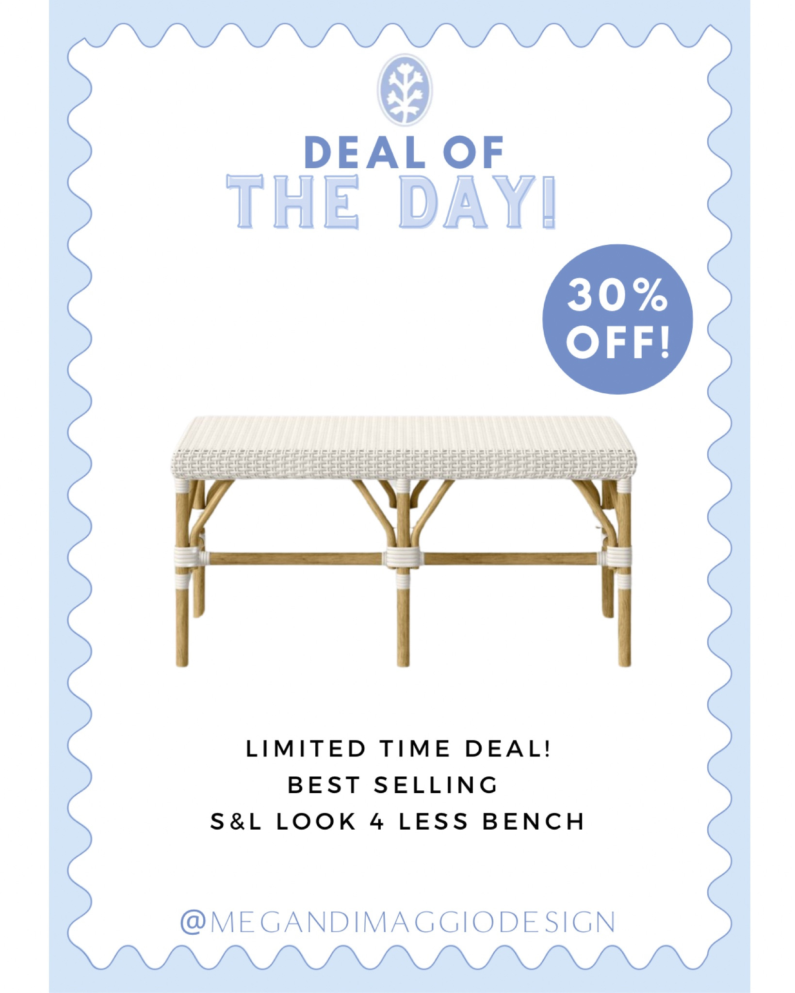 Yay!! This best selling S&L look for less riviera bench from Target is currently 30% OFF for Presidents’ Day!! 👏🏻👏🏻👏🏻 plus more Target deals linked 🤍

#LTKSaleAlert #LTKHome