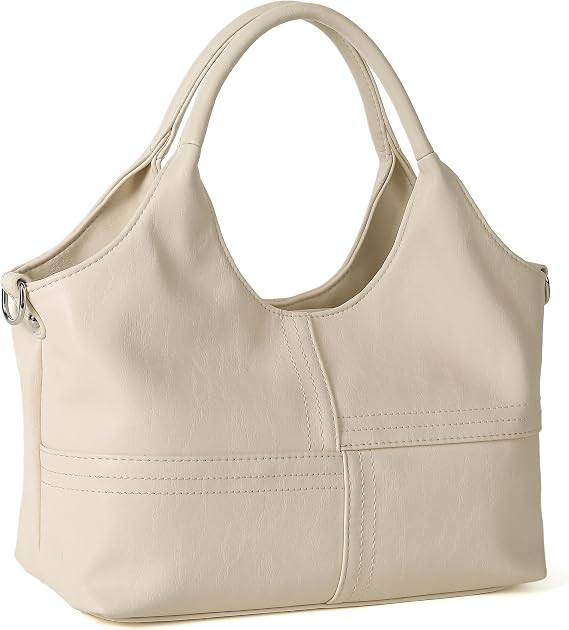 KOGTLA Medium Vegan Leather Purses for Women with Detachable Satchel Strap, Ladies Handbags, Tote... | Amazon (US)