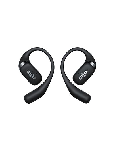 SHOKZ OpenFit - Open-Ear True Wireless Bluetooth Headphones with Microphone, Earbuds with Earhooks, Sweat Resistant, Fast Charging, 28HRS Playtime, Compatible with iPhone & Android, Black | Amazon (US)