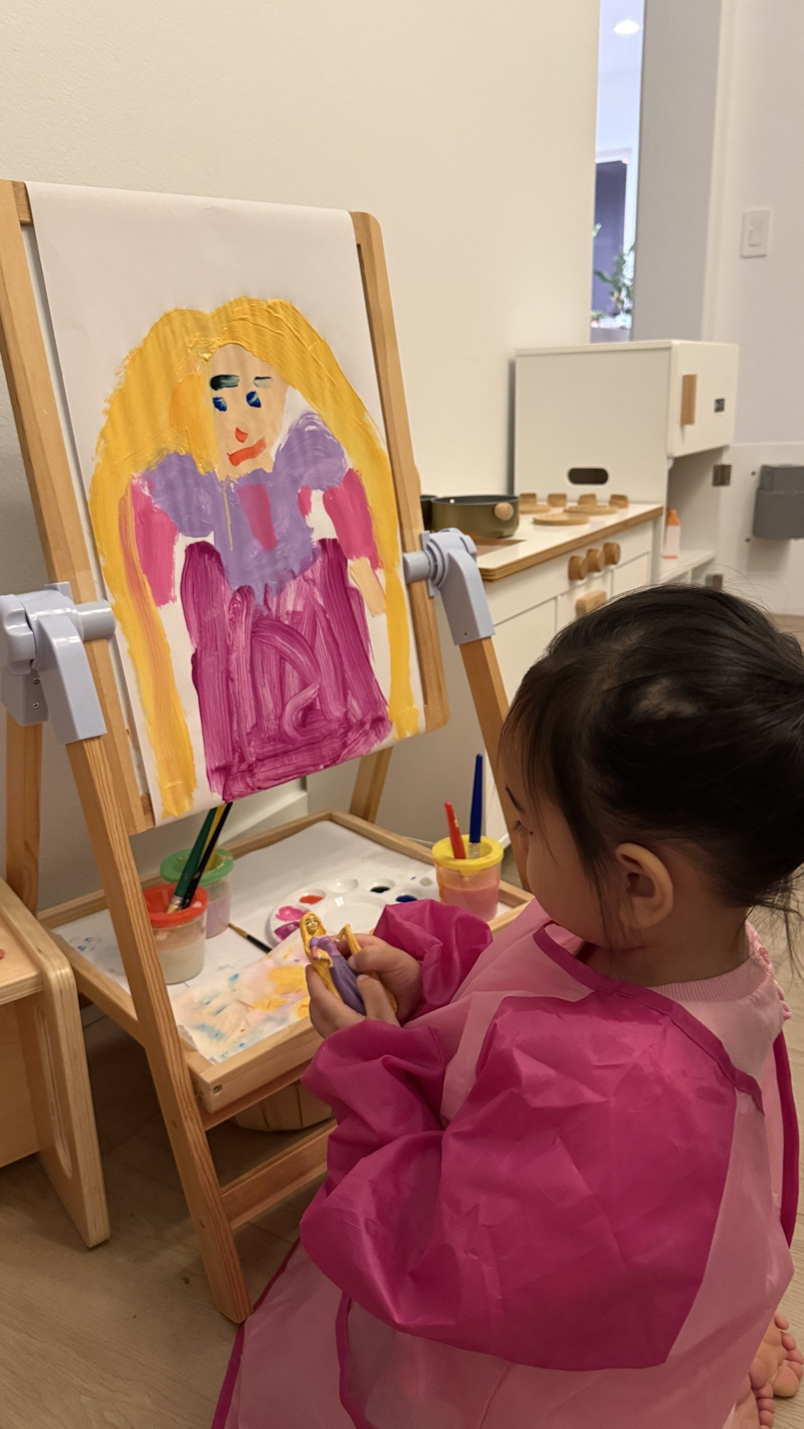 painted rapunzel! we're going through all the princesses! #disneyprincess #painting #toddlerpainting #paint #toddler  

 #LTKmomlife #LTKmorningroutine #LTKKids