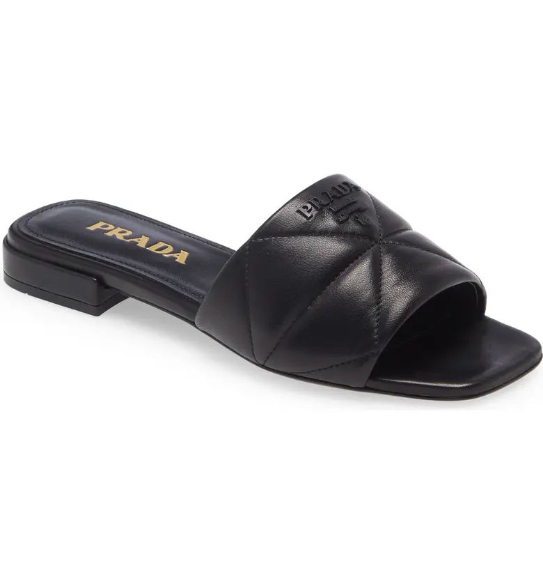 Prada Quilted Slide Sandal | Nordstrom | Nordstrom