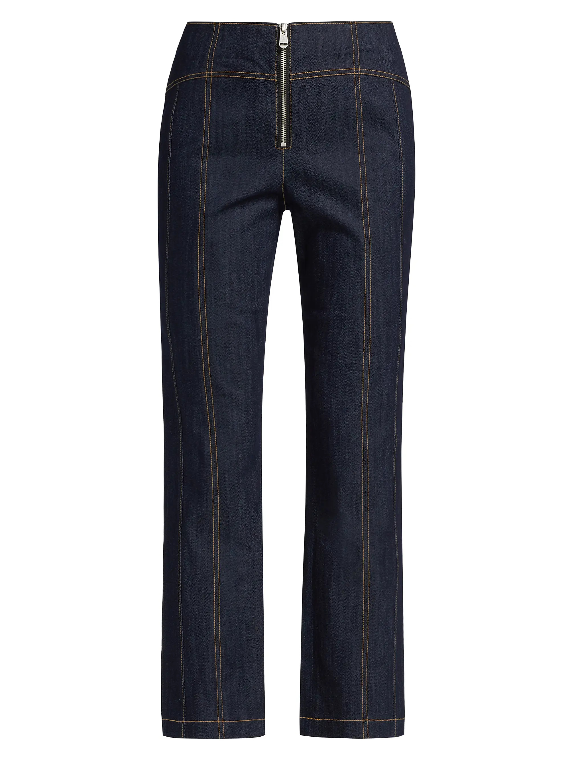 Loren High-Rise Stretch Straight Crop Jeans | Saks Fifth Avenue