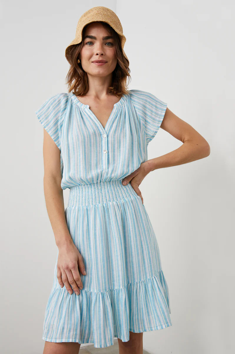AUGUSTINE DRESS - LAGUNA STRIPE | Rails