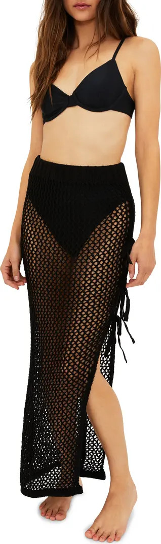 Beach Riot Deborah Sheer Open Stitch Cover-Up Skirt | Nordstrom | Nordstrom