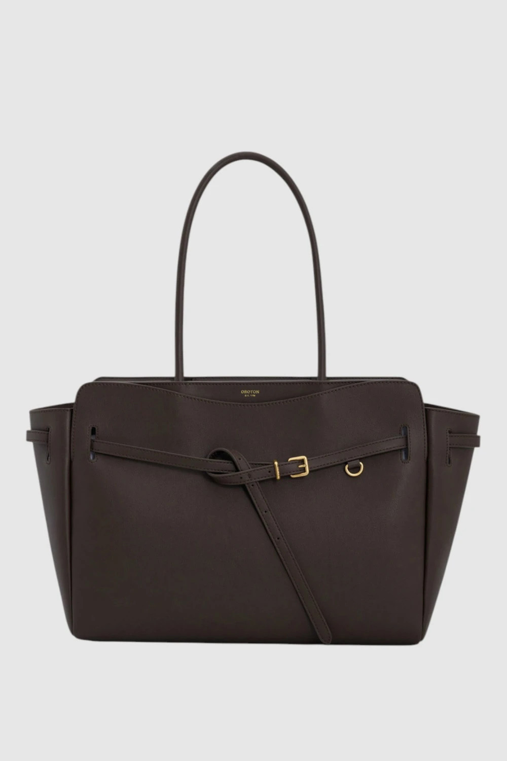 Cleo Smooth Work Tote Dark Chocolate | Oroton