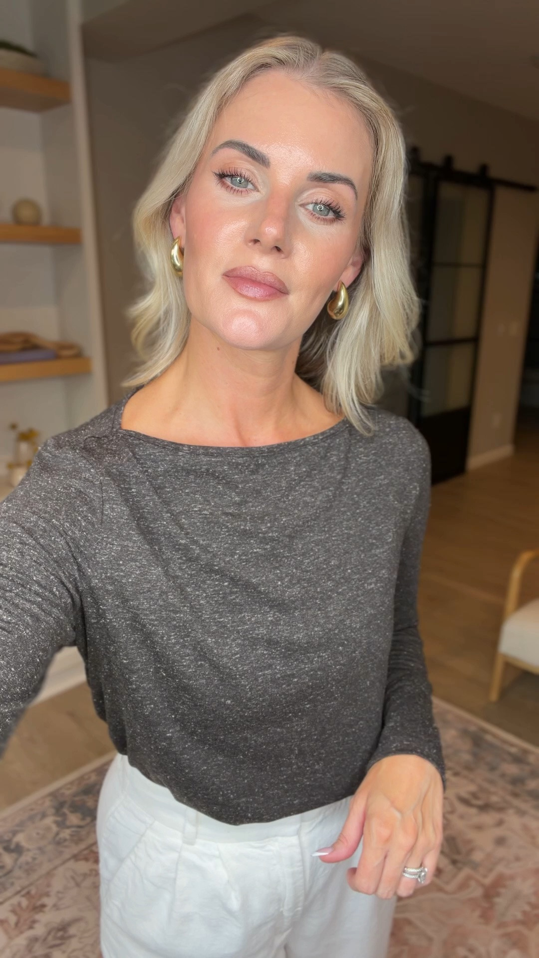Fall outfit women - wearing a small in the long sleeve top, and size 26 in the linen trousers #AmazonFashion #AbercrombieStyle ￼

#LTKootd #LTKSeasonal #LTKWorkwear