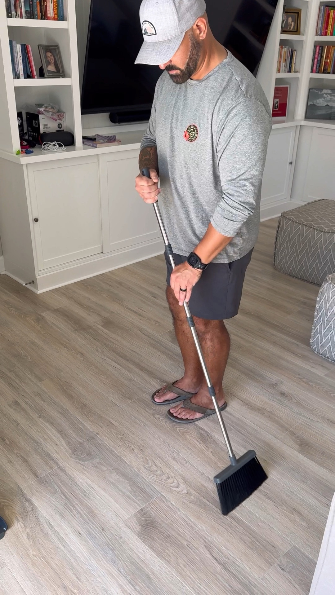 Upgrade Broom and Dustpan Set for Home, 52'' Long Handle, Standing Dustpan and Broom for Kitchen Office Lobby Floor #cleaning #cleaninghacks 

#LTKFindsUnder50 #LTKHome