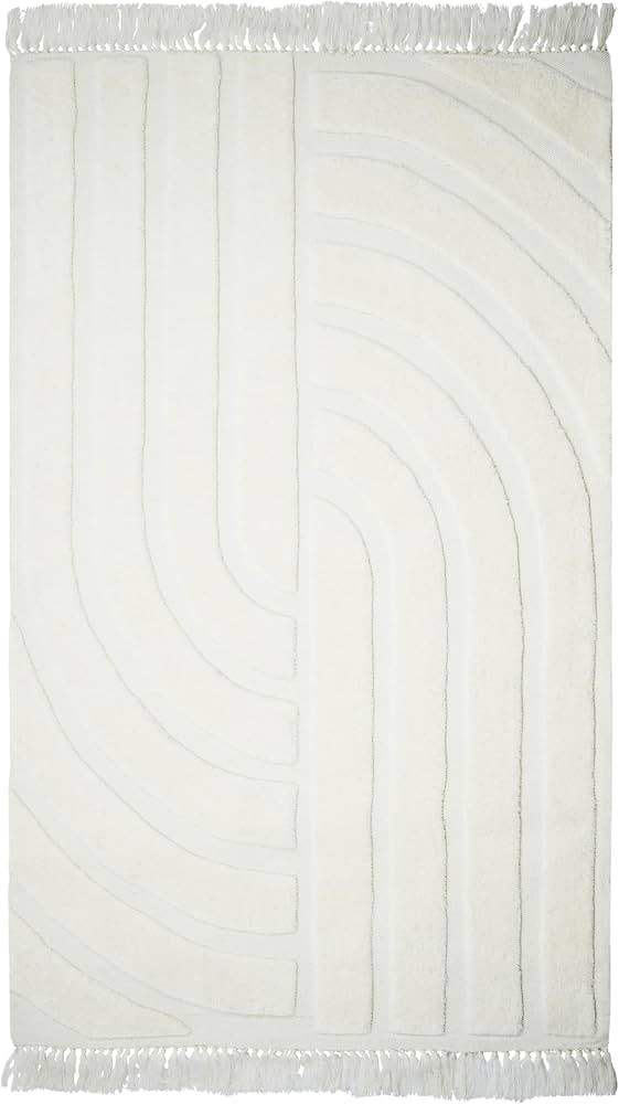 Tov Furniture Loop White 8' x 10' Area Rug | Amazon (US)