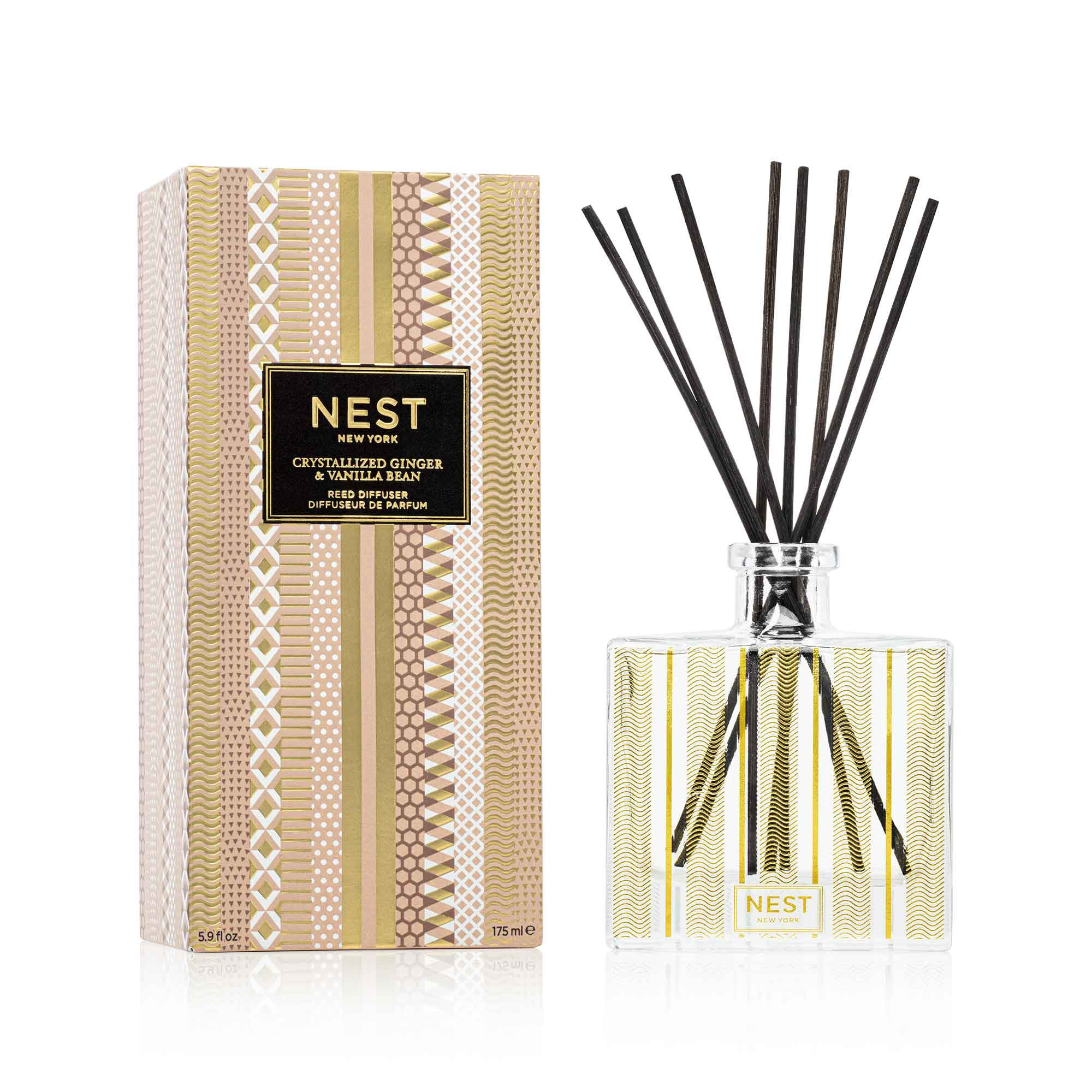 Crystallized Ginger & Vanilla Bean Reed Diffuser | NEST Fragrances
