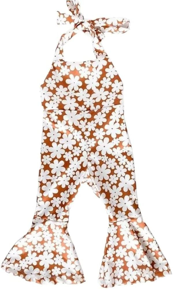 Bailey's Blossoms Andi Pleated Bell Bottom Jumpsuit, Flower Child Print, Infant/Toddler | Amazon (US)
