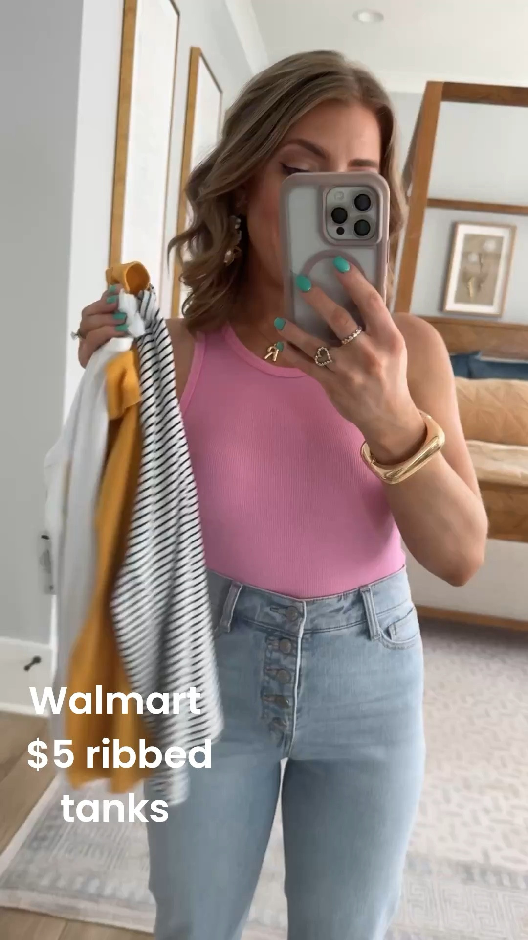 Run don’t walk 🏃🏼‍♀️ these under $5 ribbed tanks are SO good!!
The perfect fitted basic for layering or wearing on its own — and they come in so many colors 🙌🏼

These are the kind of staples you’ll wear on repeat all spring and summer!

#walmartfinds #walmartfashion #affordablebasics #wardrobestaples #ribbedtank #everydaystyle #budgetfashion #springessentials #summerstyle #closetstaples

#LTKPetite #LTKootd #LTKmomlife
