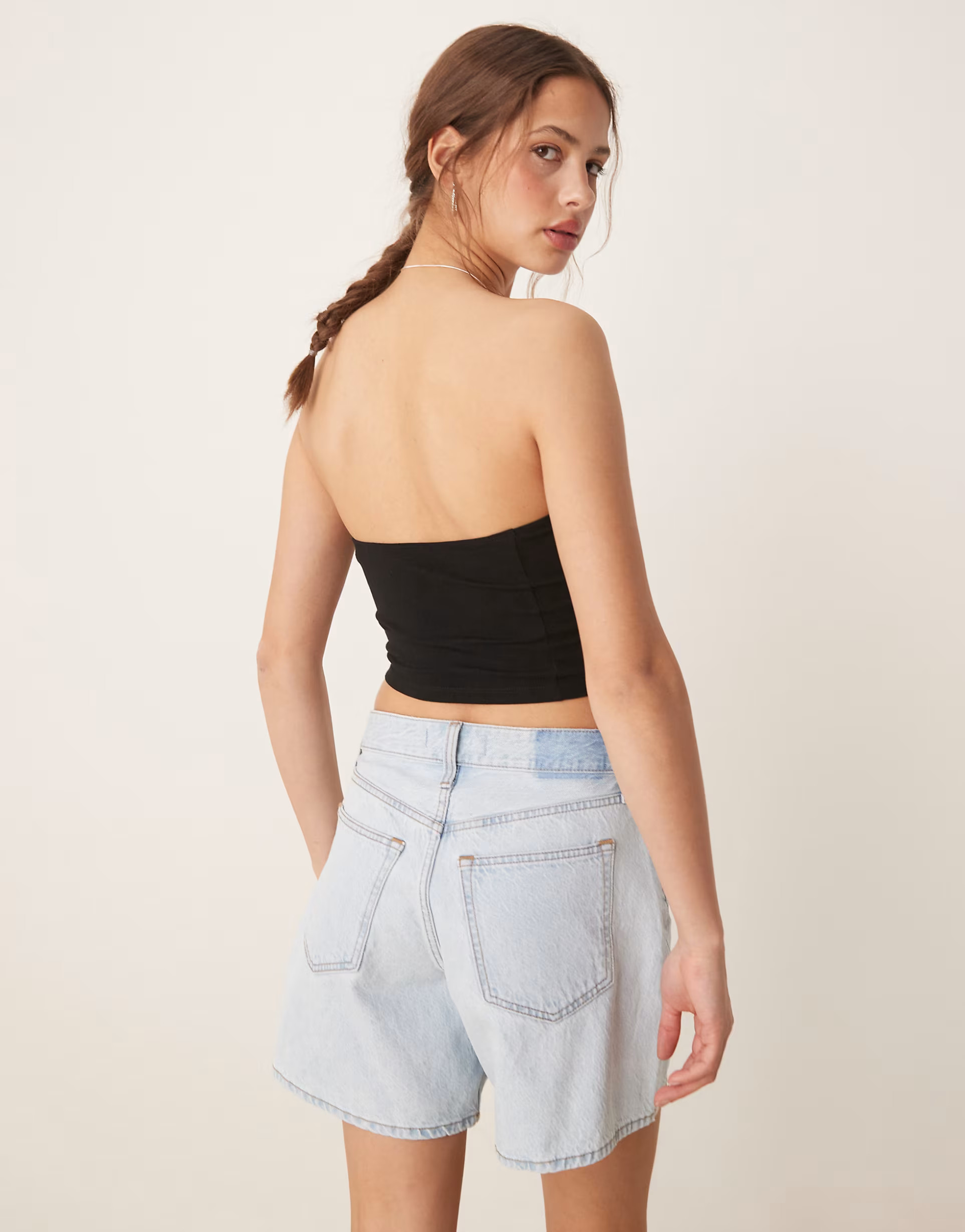 ASOS DESIGN ultimate crop bandeau top in black | ASOS (Global)